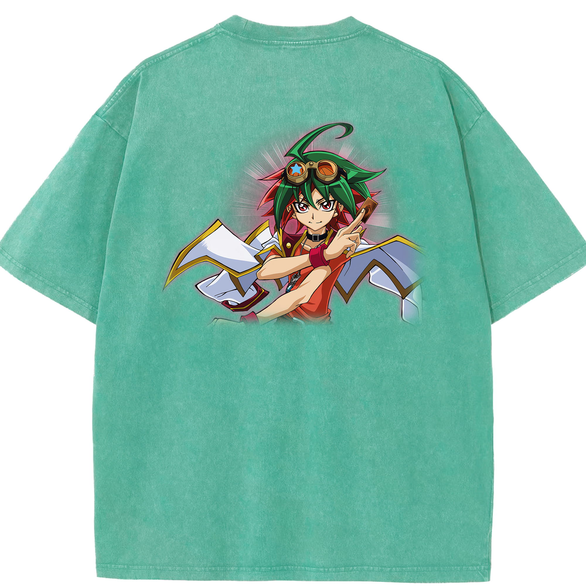 （画像用） 遊☆戯☆王 Yu-Gi-Oh! 綿100% ヴィンテージ風 半袖Tシャツ（背面プリント）